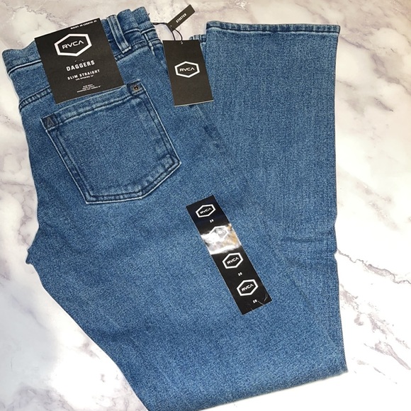 🔥RVCA DAGGERS SLIM FIT DENIM NWT - Picture 3 of 4